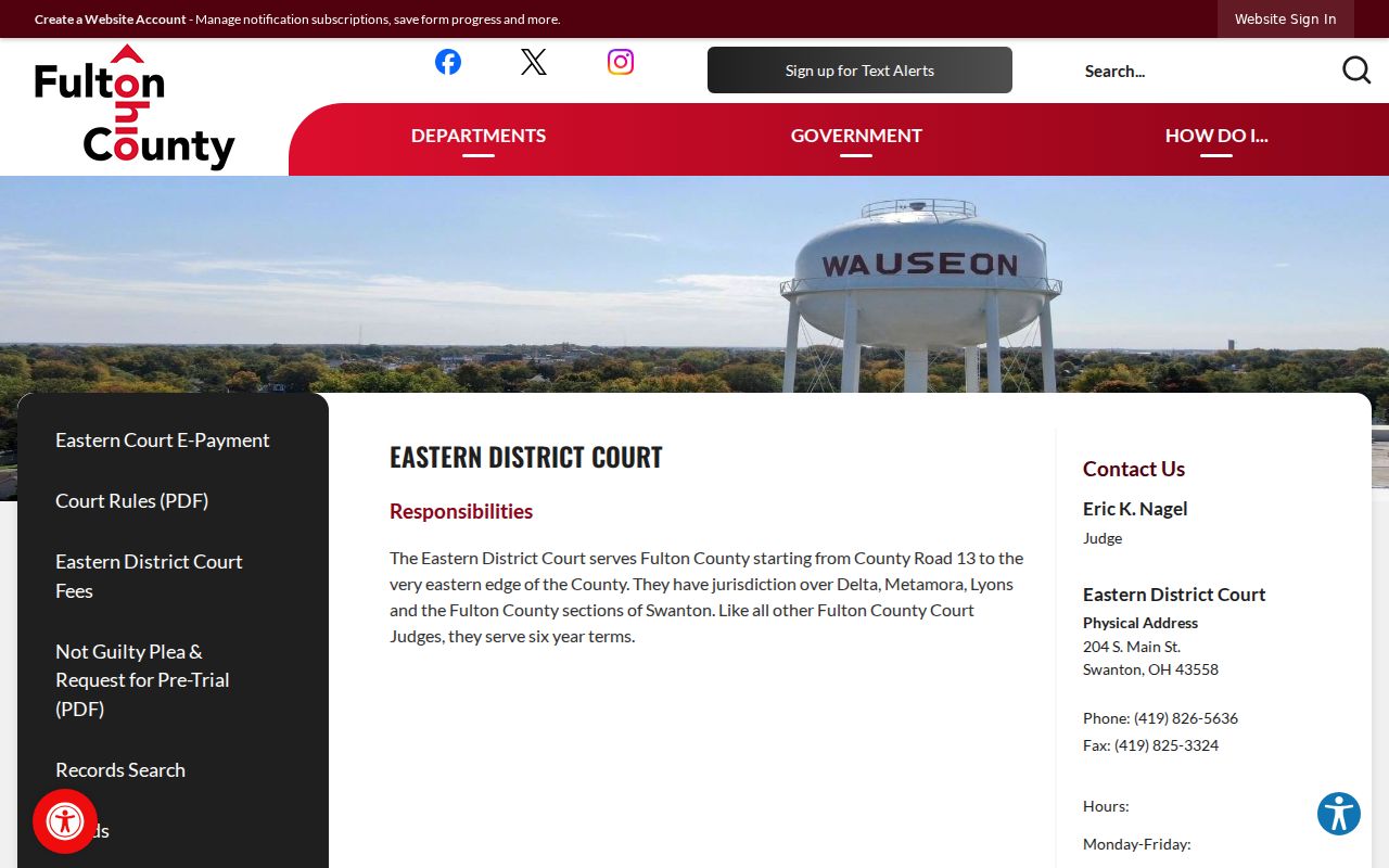 Fulton County court docket Eastern District Court route